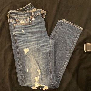 American eagle blue dark washed jeans
